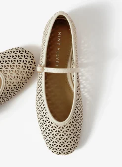 Discount Tabi Leather Ballet Flats Flat Shoes