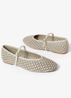 Discount Tabi Leather Ballet Flats Flat Shoes