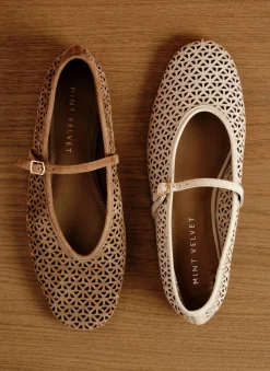 Online Tabi Suede Ballet Flats Flat Shoes
