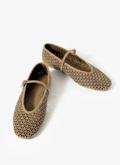 Online Tabi Suede Ballet Flats Flat Shoes