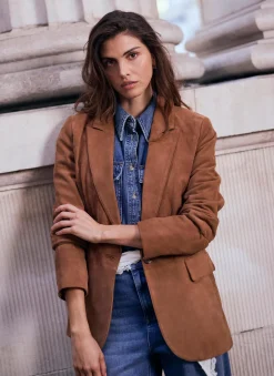 Outlet Suede Blazer Jackets|Leather & Suede Jackets
