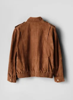 New Suede Pilot Bomber Jacket Jackets|Leather & Suede Jackets