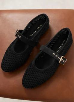 Discount Trixie Mesh Ballet Flat Pumps Flat Shoes