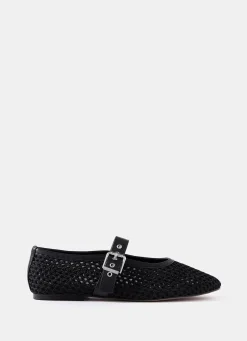 Discount Trixie Mesh Ballet Flat Pumps Flat Shoes