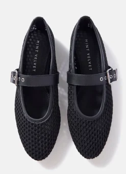 Discount Trixie Mesh Ballet Flat Pumps Flat Shoes