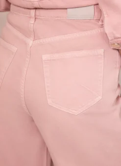 Sale Washed Pink Wide Jeans Wide Leg Jeans