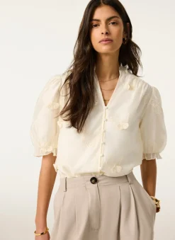 Butterfly Detail Blouse Shirts & Blouses|All Tops