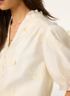 Butterfly Detail Blouse Shirts & Blouses|All Tops
