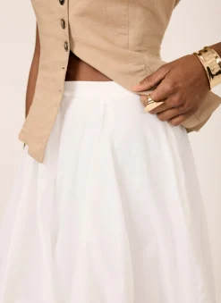 Sale Cotton Full Midi Skirt Midi Skirts|Skirts