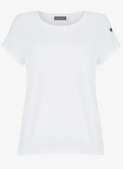 White Cotton Star T-Shirt T-Shirts|T-Shirts