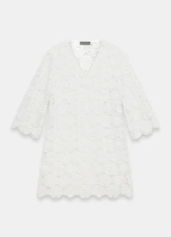 Best White Crochet Beach Mini Dress Summer Dresses|Mini Dresses