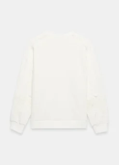 Clearance White Lace Detail Sweatshirt Sweatshirts|Sweatshirts