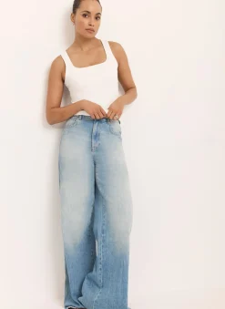 Best White Layering Scoop Neck Vest T-Shirts|T-Shirts