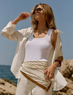 Outlet White Oversized Tailored Shirt Shirts & Blouses