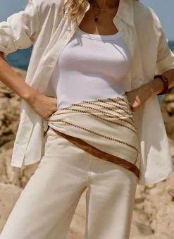 Outlet White Oversized Tailored Shirt Shirts & Blouses