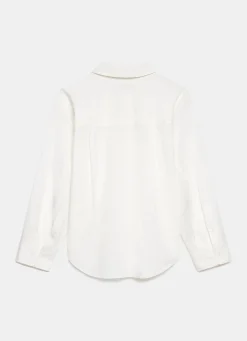 Outlet White Oversized Tailored Shirt Shirts & Blouses
