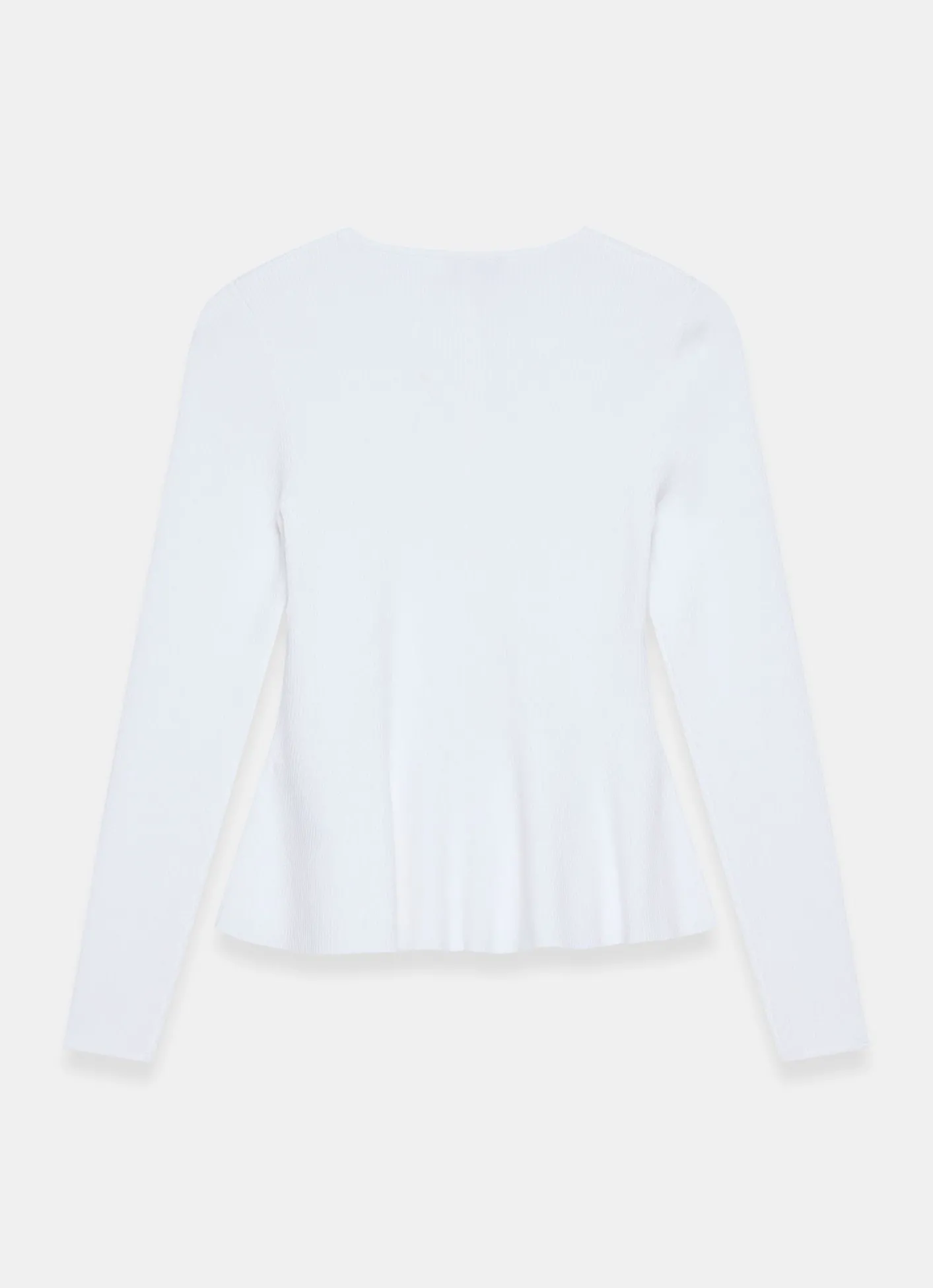 White Peplum Knit Cardigan Cardigans|Jumpers & Cardigans