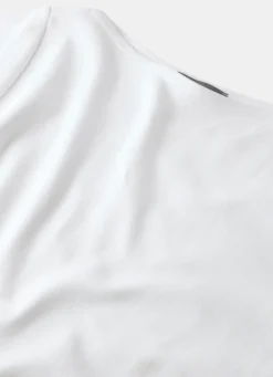 Online White Slash Neck T Shirt T-Shirts|T-Shirts