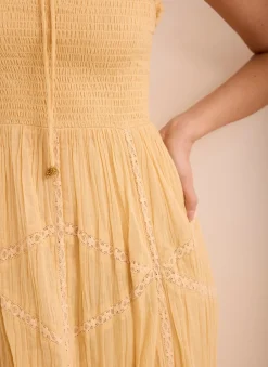 Best Cotton Bandeau Midi Dress Summer Dresses|Midi Dresses