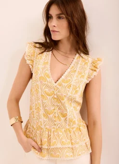 New Cotton Floral Print Top All Tops|Tops