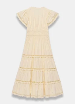 Discount Cotton Ruffle Maxi Dress Summer Dresses|Maxi Dresses