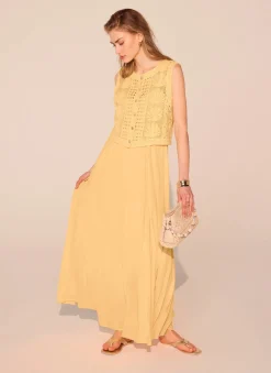 Online Crochet Shell Maxi Dress Summer Dresses|Maxi Dresses