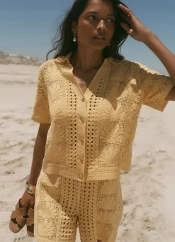 Discount Crochet Shell Shirt All Tops|Tops