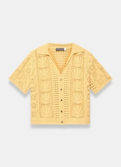 Discount Crochet Shell Shirt All Tops|Tops