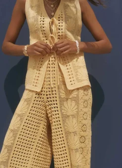 Discount Crochet Shell Trousers Crochet|Trousers