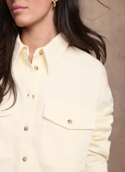 Best Denim Cropped Shirt Shirts & Blouses