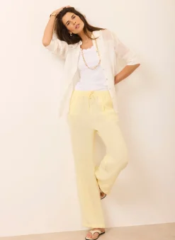 Online Linen Balloon Trousers Trousers