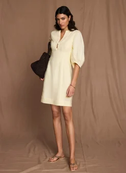 Best Linen Puff Sleeve Mini Dress Summer Dresses|Mini Dresses