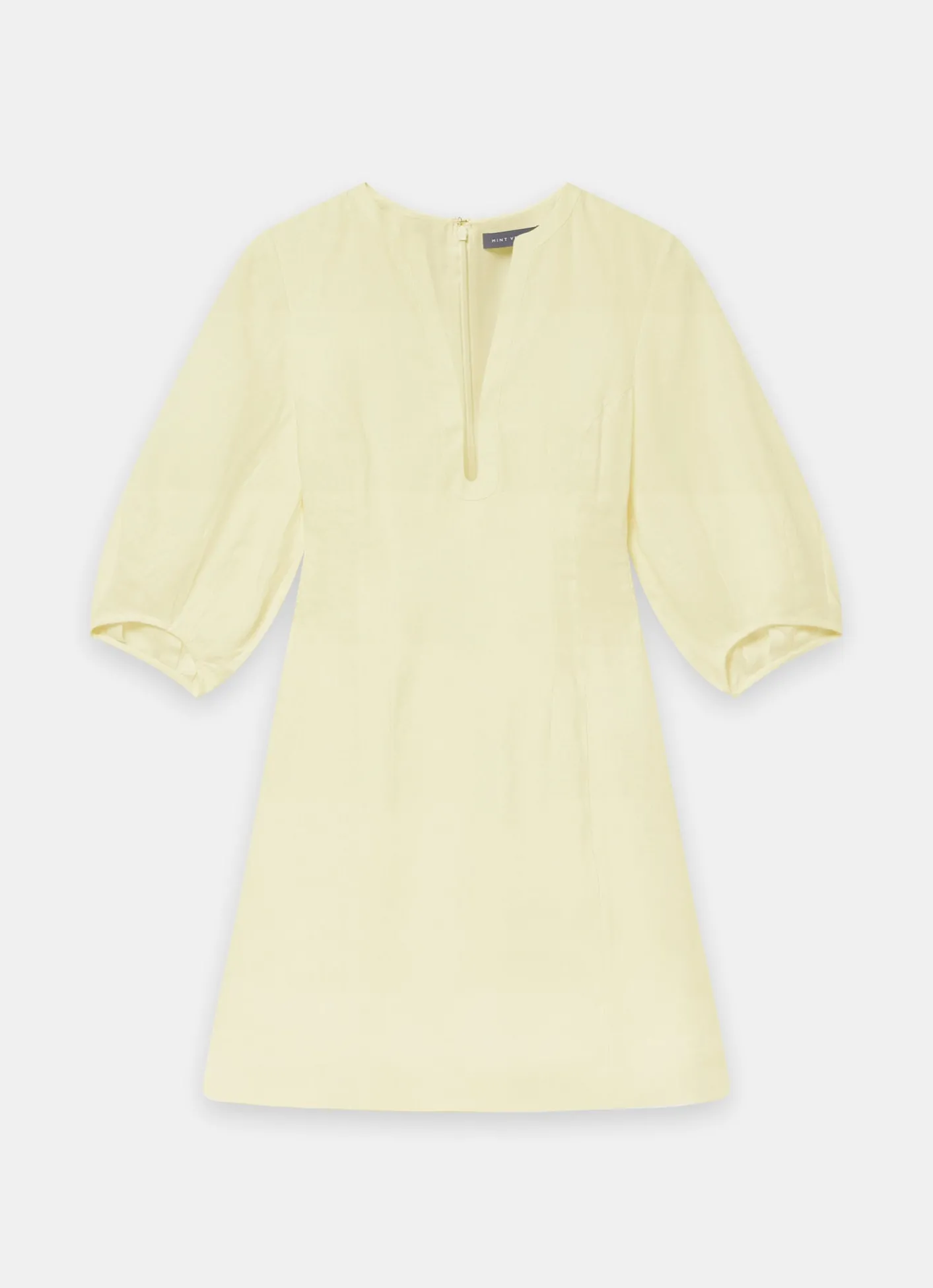 Best Linen Puff Sleeve Mini Dress Summer Dresses|Mini Dresses
