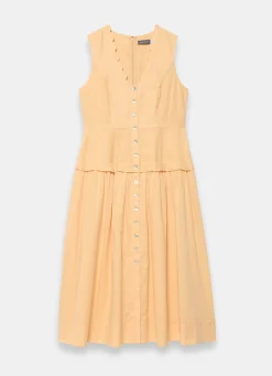 Ramie Drop Waist Midi Dress Summer Dresses|Midi Dresses