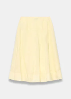 Online Ramie Drop Waist Midi Skirt Midi Skirts|Skirts