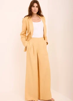 Online Ramie Wide Leg Trousers Wide Leg Trousers|Trousers