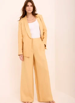 Online Ramie Wide Leg Trousers Wide Leg Trousers|Trousers