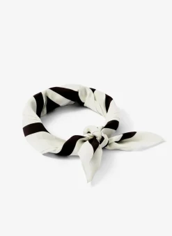 Sale Zoe Zebra Print Satin Square Scarf Scarves